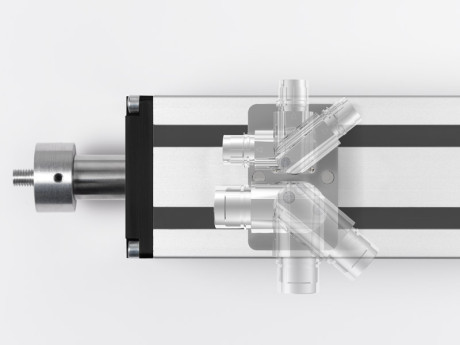 Green Drive Tubularmotor mit drehbaren Winkelflanschdosen Green Drive Tubularmotor mit drehbaren Winkelflanschdosen